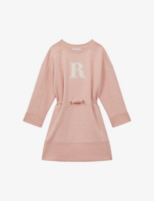 REISS: Ella 'R'-motif cotton-jersey dress 4-13 years