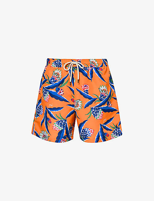 POLO RALPH LAUREN: Traveller floral-print recycled-polyester swim shorts