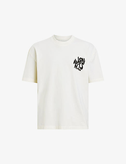 ALLSAINTS: Orlando logo-print relaxed-fit organic-cotton T-shirt