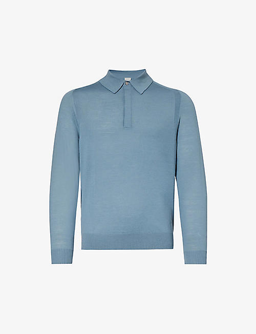 PAUL SMITH: Fine-knit collared regular-fit merino-wool polo shirt