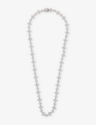 HATTON LABS: Rombus Tennis cubic-zirconia and 925 sterling-silver necklace