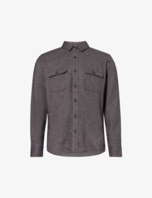 PAIGE: Wilbur ribbed-texture spread-collar cotton overshirt