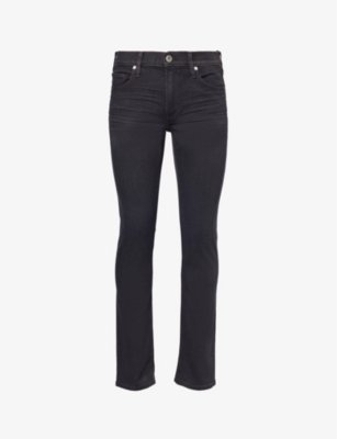 PAIGE: Lennox mid-rise straight-leg stretch-denim jeans