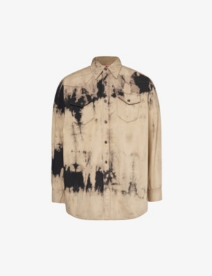 ACNE STUDIOS: Karty faded relaxed-fit denim shirt