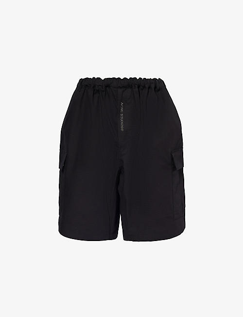 ACNE STUDIOS: Prudento flap-pocket relaxed-fit cotton shorts