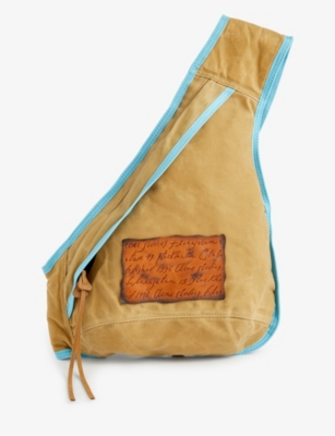 ACNE STUDIOS: Brand-patch cotton-canvas cross-body bag
