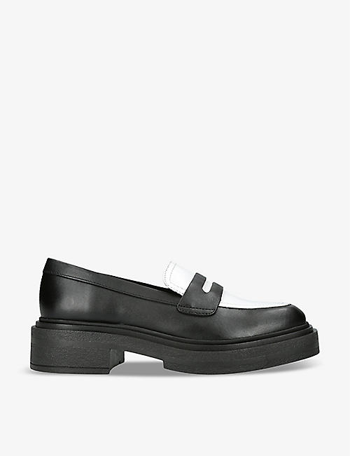 STEVE MADDEN: Charley two-tone leather loafers