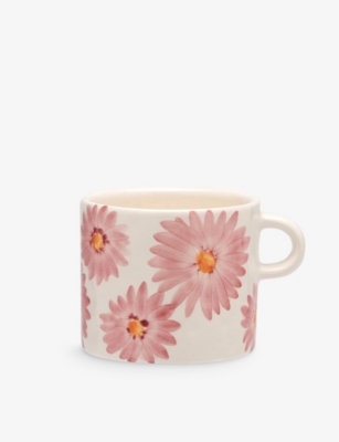 ANNA + NINA: Rosegarden floral-pattern earthenware mug 13cm