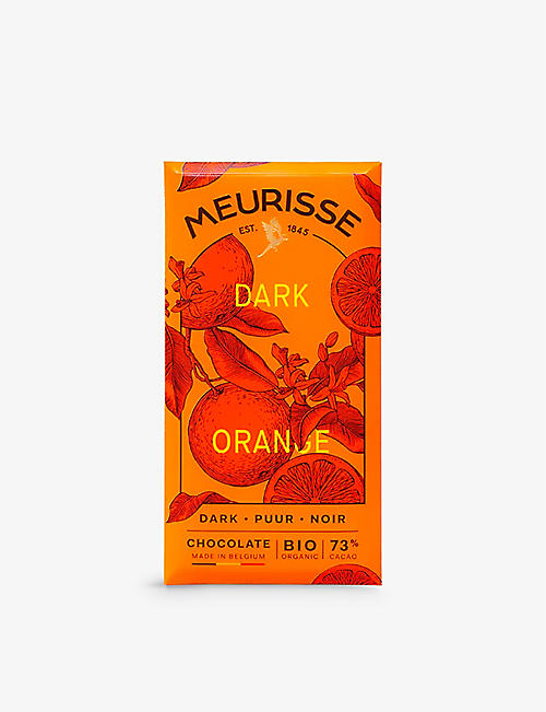 MEURISSE: Orange dark chocolate tablet 100g
