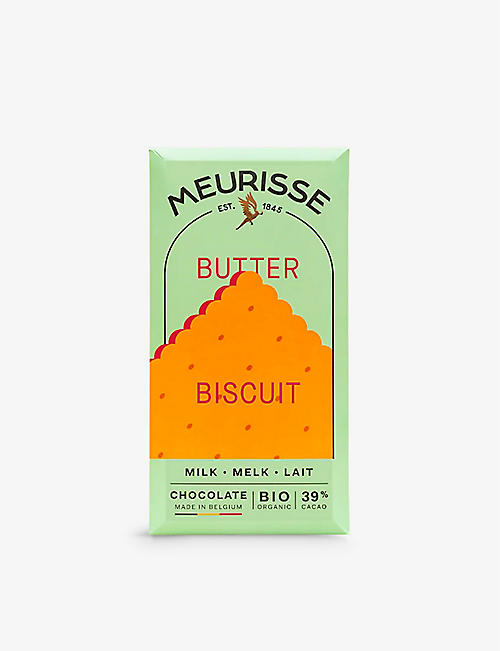 MEURISSE: Butter biscuit milk chocolate tablet 100g