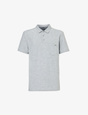 VUORI: Ace brand-plaque recycled-polyester-blend polo shirt