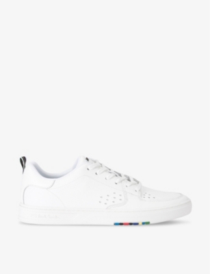 PAUL SMITH: Cosmo stripe low-top leather trainers