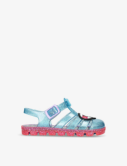 SOPHIA WEBSTER: Boss Lady glitter-embellished PVC jelly sandals 1-7 years
