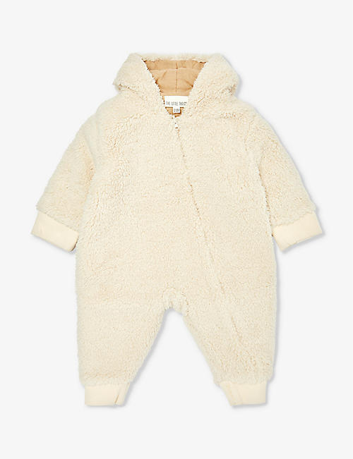 THE LITTLE TAILOR: Reversible quilted faux-shearling pramsuit 3-24 months