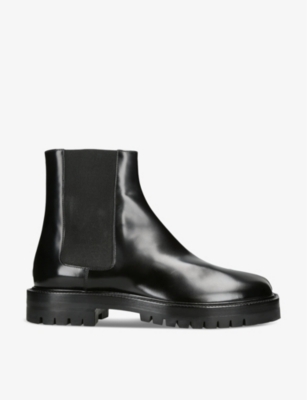 MAISON MARGIELA: Tabi split-toe leather Chelsea boots