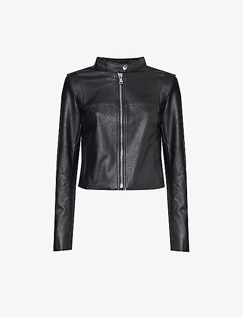SPANX: Like Leather slim-fit faux-leather jacket