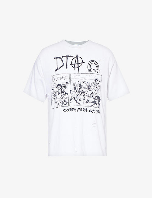 DTA: The Nest brand-print regular-fit organic cotton-jersey T-shirt