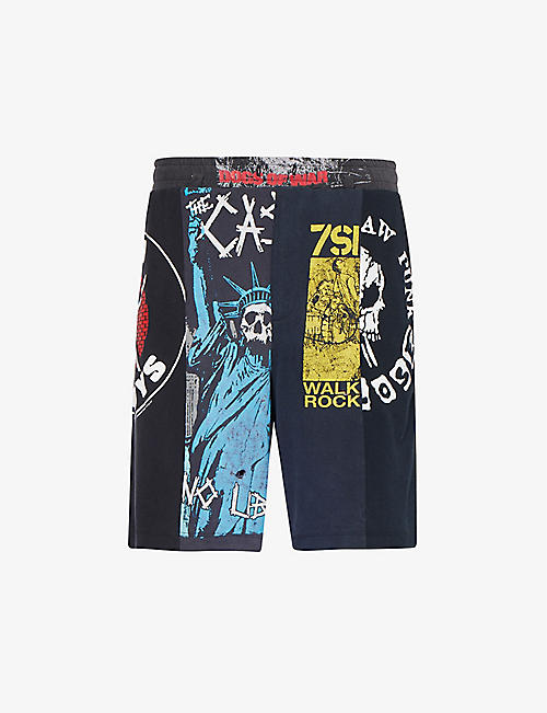 DTA: Mash It Up graphic-print organic cotton-jersey shorts