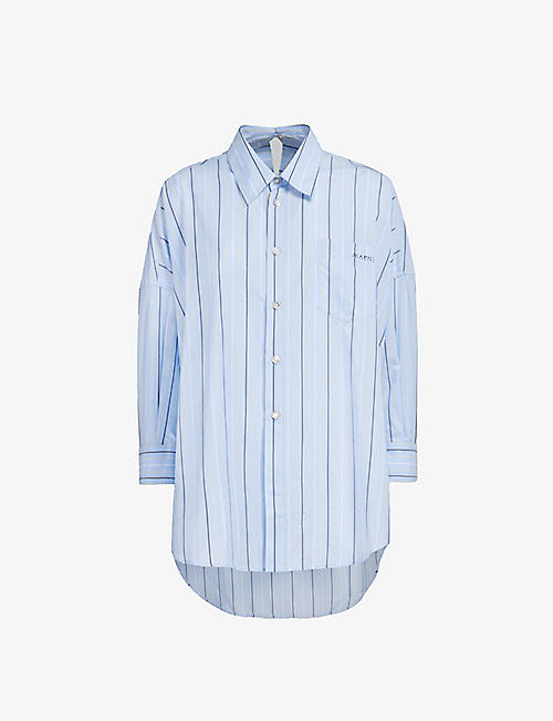 MARNI: Striped relaxed-fit cotton shirt
