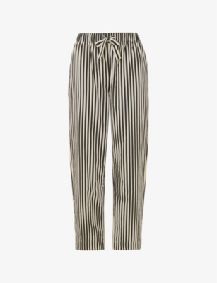 WHISTLES: Stripe-print relaxed-fit cotton pyjama bottoms