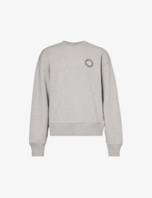 MKI MIYUKI-ZOKU: Circle graphic-print organic-cotton and recycled polyester-blend sweatshirt