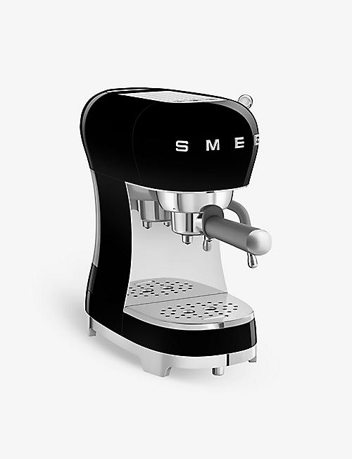 SMEG: Stainless-steel espresso machine with steam wand