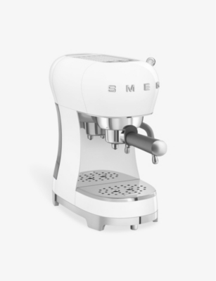 SMEG: Stainless-steel espresso machine with steam wand