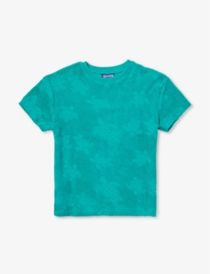 VILEBREQUIN: Turtle-embellished cotton swim T-shirt 8-14 years