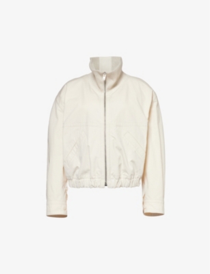 LEMAIRE: Double-layered funnel-neck cotton jacket