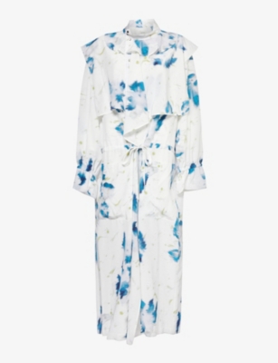 LEMAIRE: Floral-print relaxed-fit woven maxi dress