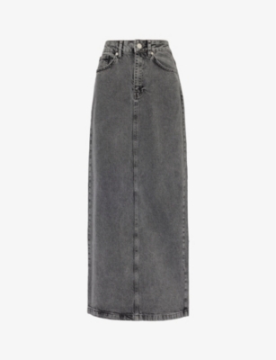 4TH & RECKLESS: Maxine high-rise denim maxi skirt