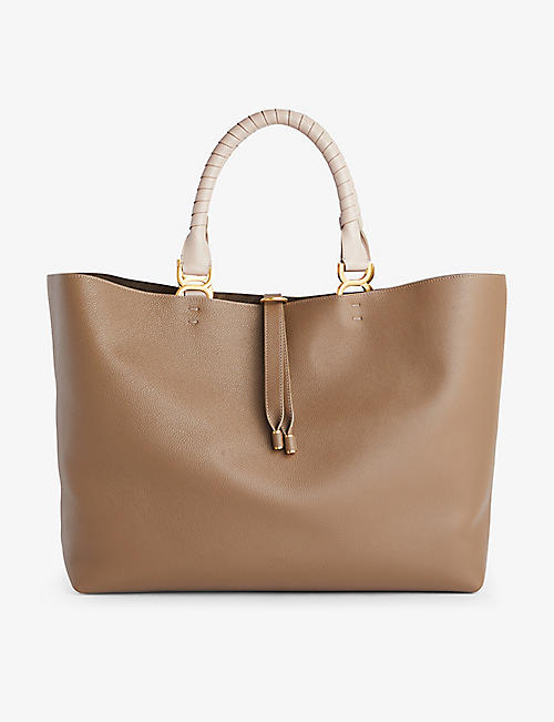 CHLOE: Marcie leather tote bag