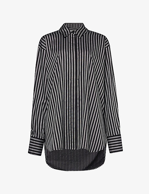 CAMILLA AND MARC: Cassius striped cotton shirt