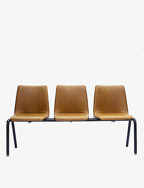 VINTERIOR: Pre-loved 1980s conjoined vinyl chairs 80cm x 146cm