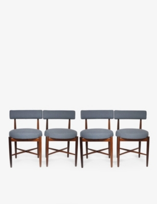 VINTERIOR: Pre-loved 1960s upholstered dining chairs set of four