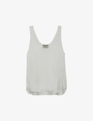 ZADIG&VOLTAIRE: Scoop-neck sleeveless recycled-polyester top