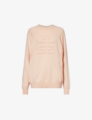 GIVENCHY: Logo-appliqué relaxed-fit cashmere knitted jumper