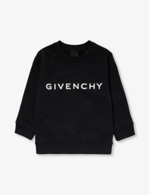 GIVENCHY: Logo-print relaxed-fit cotton-blend sweatshirt 4-12 years