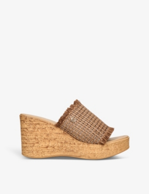 CARVELA COMFORT: Ivy branded woven wedge sandals