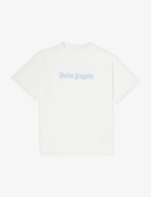 PALM ANGELS: Neon logo-print cotton-jersey T-shirt 4-12 years