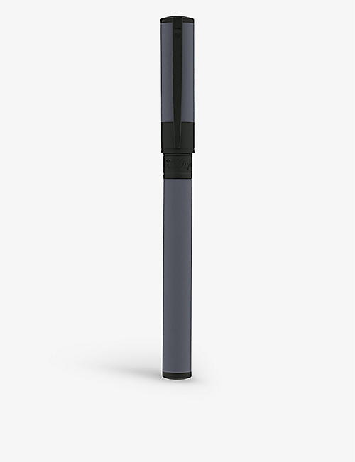 S.T.DUPONT: Velvet D-Initial graphite and matte-black rollerball pen