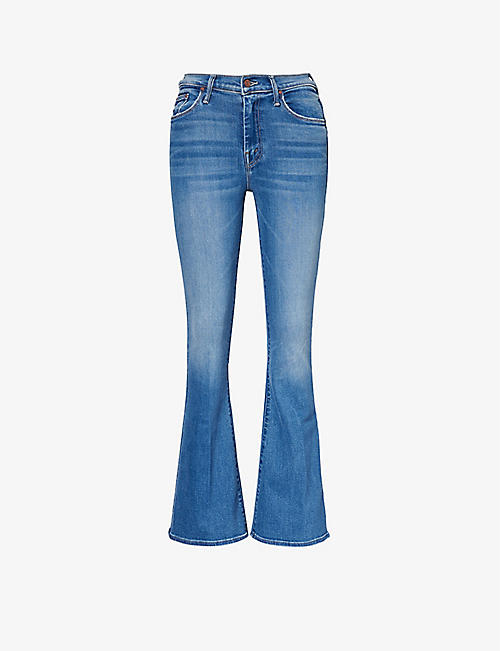 MOTHER: The Weekender flared-leg mid-rise jeans