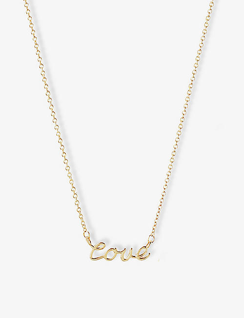 THE ALKEMISTRY: Love 18ct yellow-gold necklace