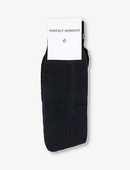 PERFECT MOMENT: Bloko knee-length stretch-wool-blend socks