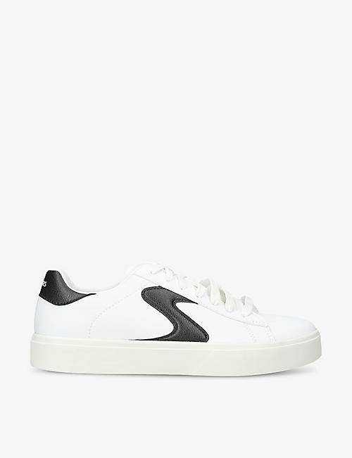 SKECHERS: Eden LX faux-leather low-top trainers