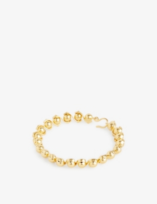 MOYA: Amandine Artic yellow-gold plated brass bracelet