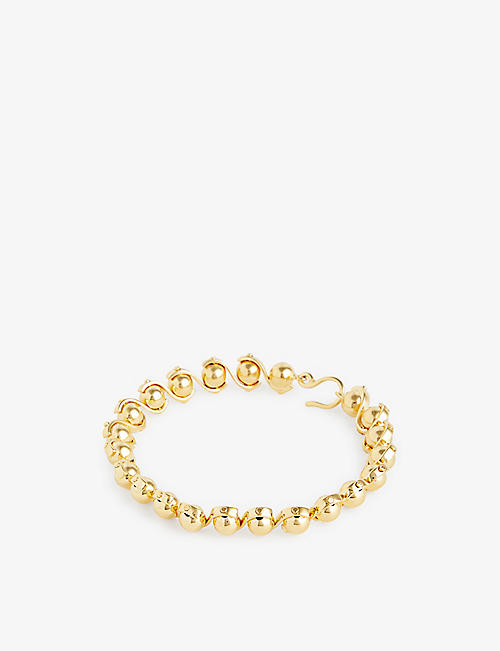 MOYA: Amandine Artic yellow-gold plated brass bracelet