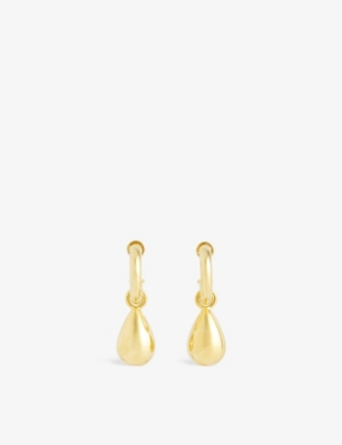 MOYA: Alma 18ct yellow-gold plated brass earrings
