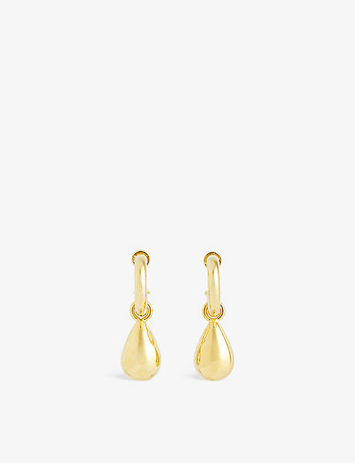 MOYA: Alma 18ct yellow-gold plated brass earrings