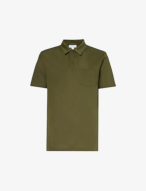 SUNSPEL: Riviera patch-pocket cotton polo shirt